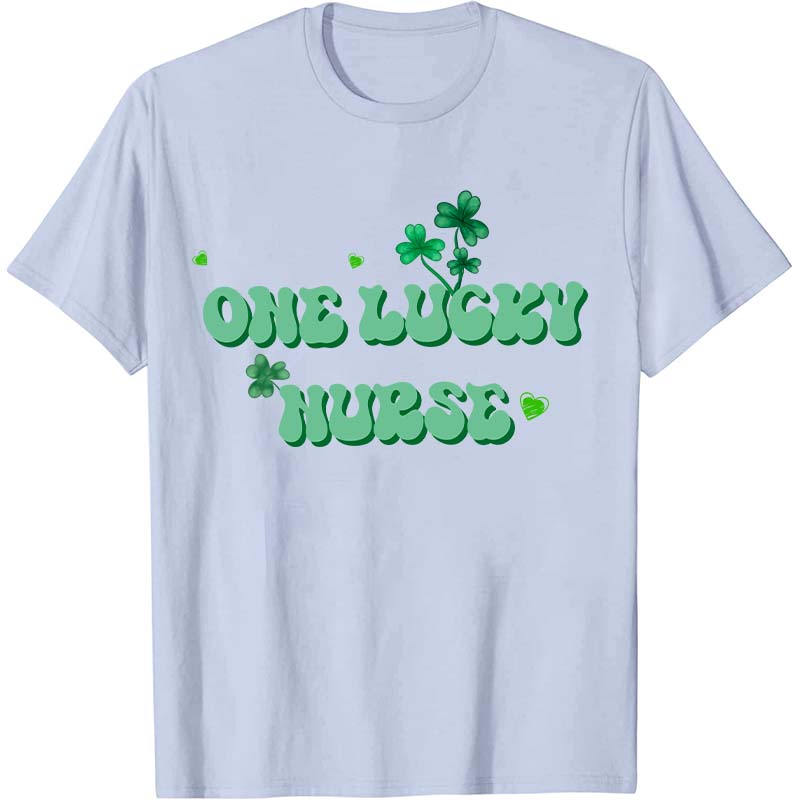 One Lucky Nurse Check Nurse T-Shirt