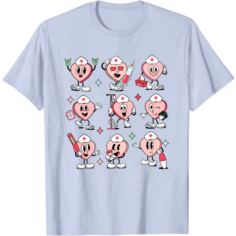 Nurse Conversation Hearts Nurse T-Shirt