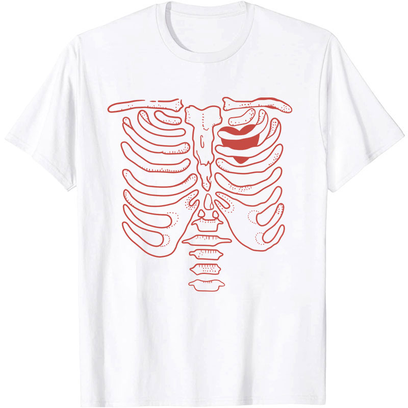 Skeleton Heart Nurse T-Shirt