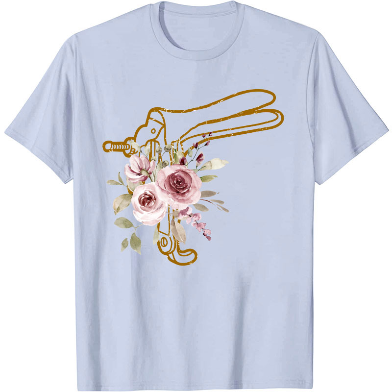 Floral Speculum Nurse T-Shirt