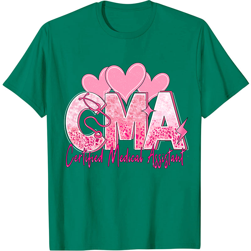Valentines Day Certified Medical Assistant Nurse T-Shirt