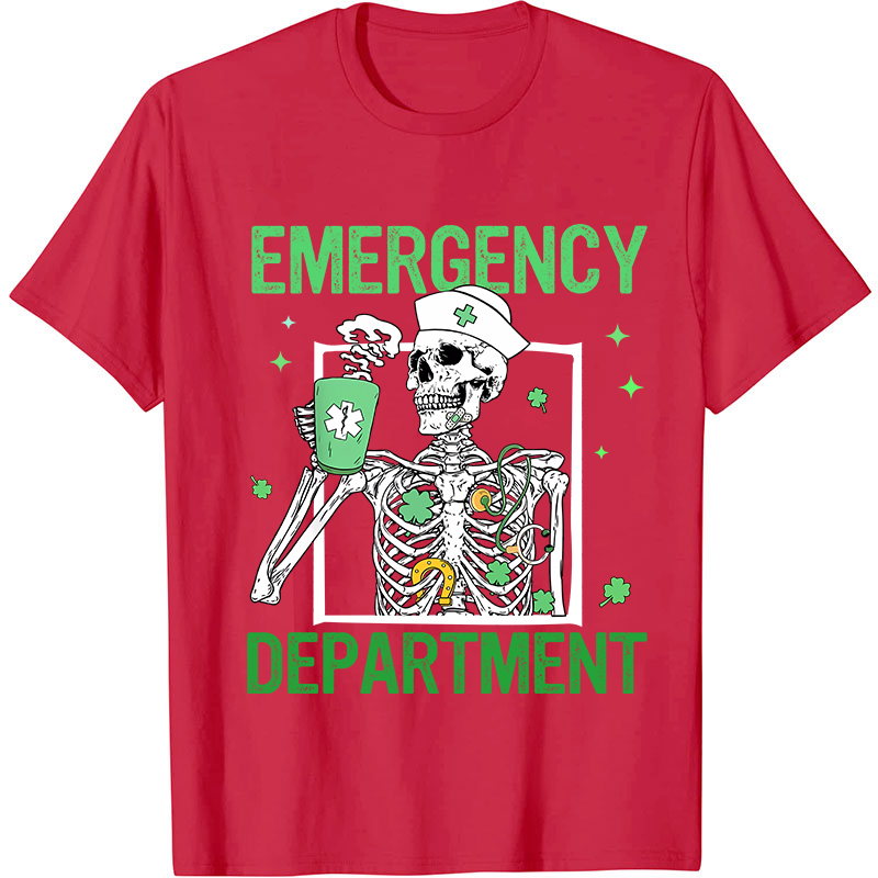 Emergency Department St Patricks Day Nurse T-Shirt