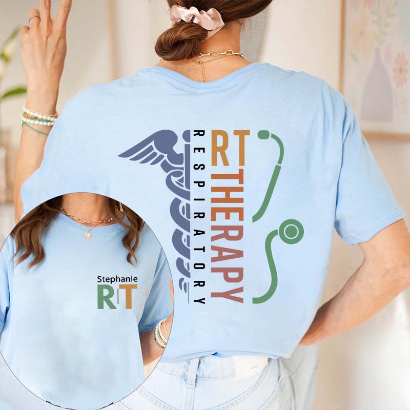 Personalized I Am Proud To Be A Nurse Two Sided T-Shirt