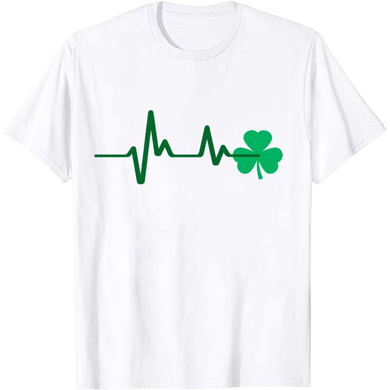 St. Patrick’s Day Lucky Heartrbeat Nurse T-Shirt