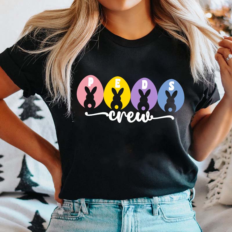 Peds Crew Easter Nurse T-Shirt