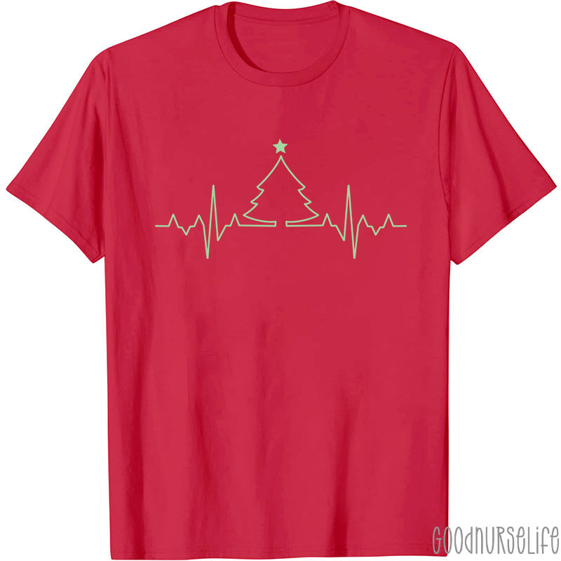 ECG Christmas Tree Nurse T-Shirt