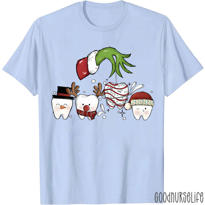 Christmas With Dental Squad Nurse T-shirt