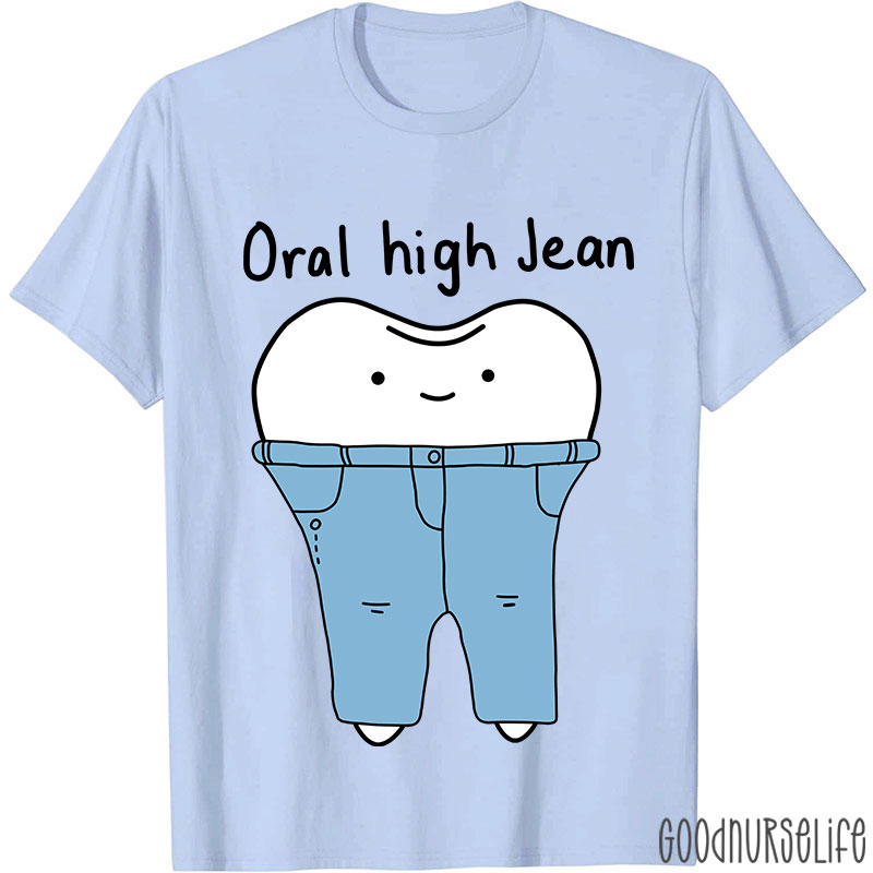 Teeth High Cut Jeans Nurse T-shirt