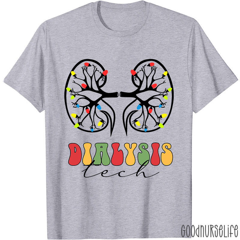 Christmas Dialysis Tech Nurse T-shirt