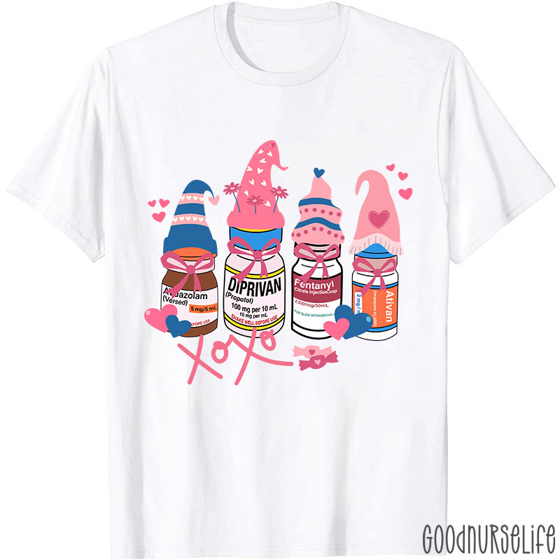 Valentine's Day Together Nurse T-Shirt