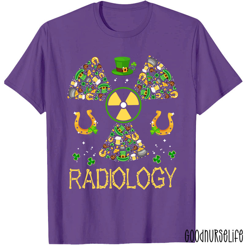 Lucky Radiology St Patricks Day Nurse T-Shirt