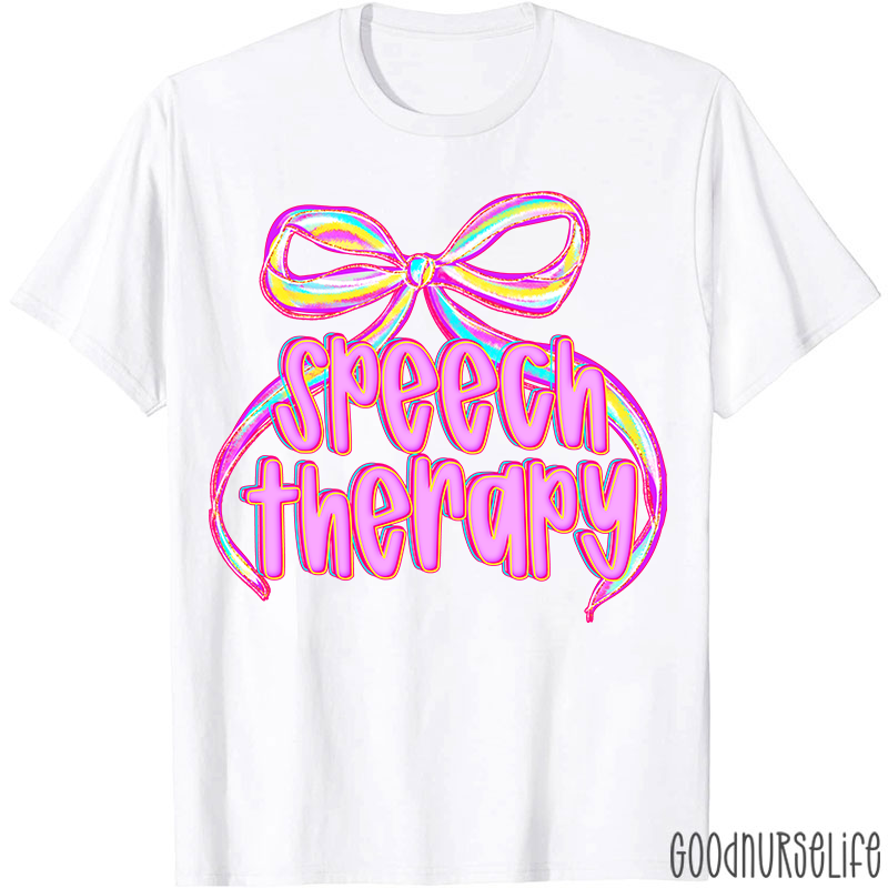 Coquette Bow Speech Therapy T-Shirt