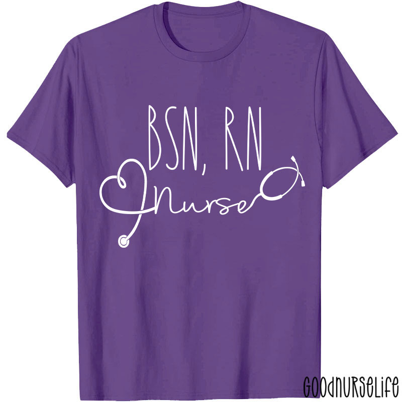 Personalized BSN RN Nurse T-Shirt