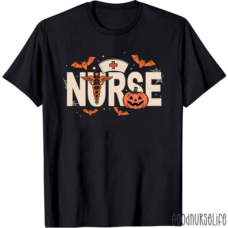 Spooky Season Halloween Nurse T-Shirt