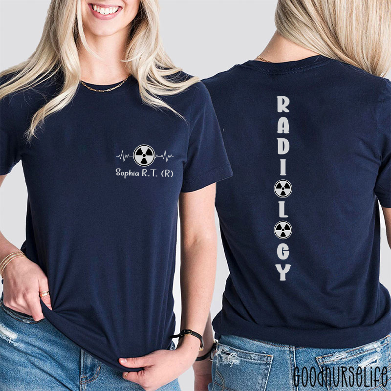Personalized Halloween Radiology Two Sided T-Shirt