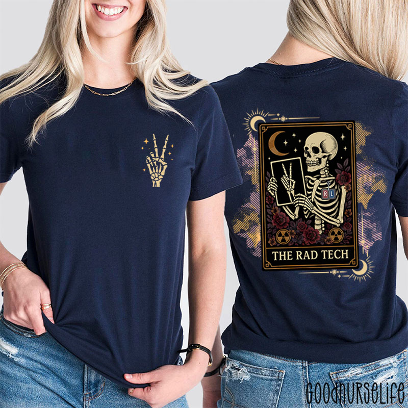 Halloween Radiology The Rad Tech Two Sided T-Shirt