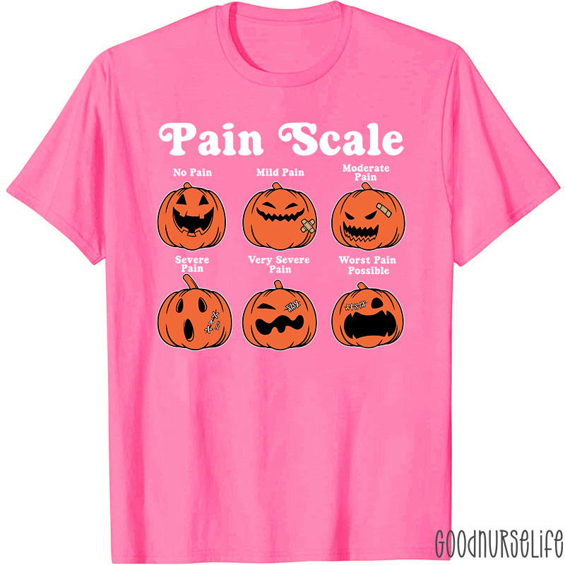 Pumpkin Pain Scale Nurse T-Shirt