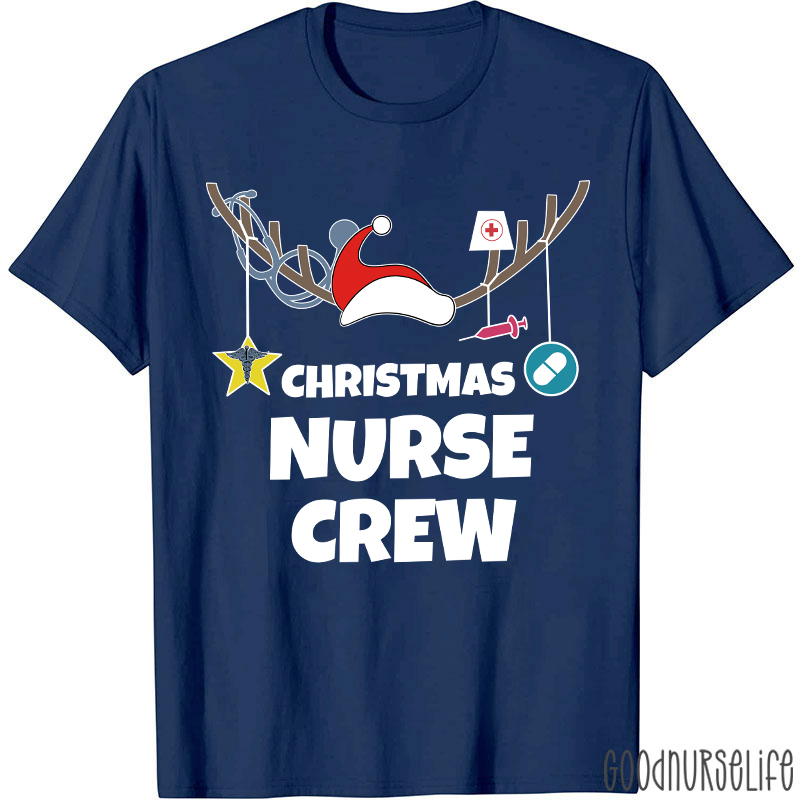 Antlers Nurse Christmas T-Shirt