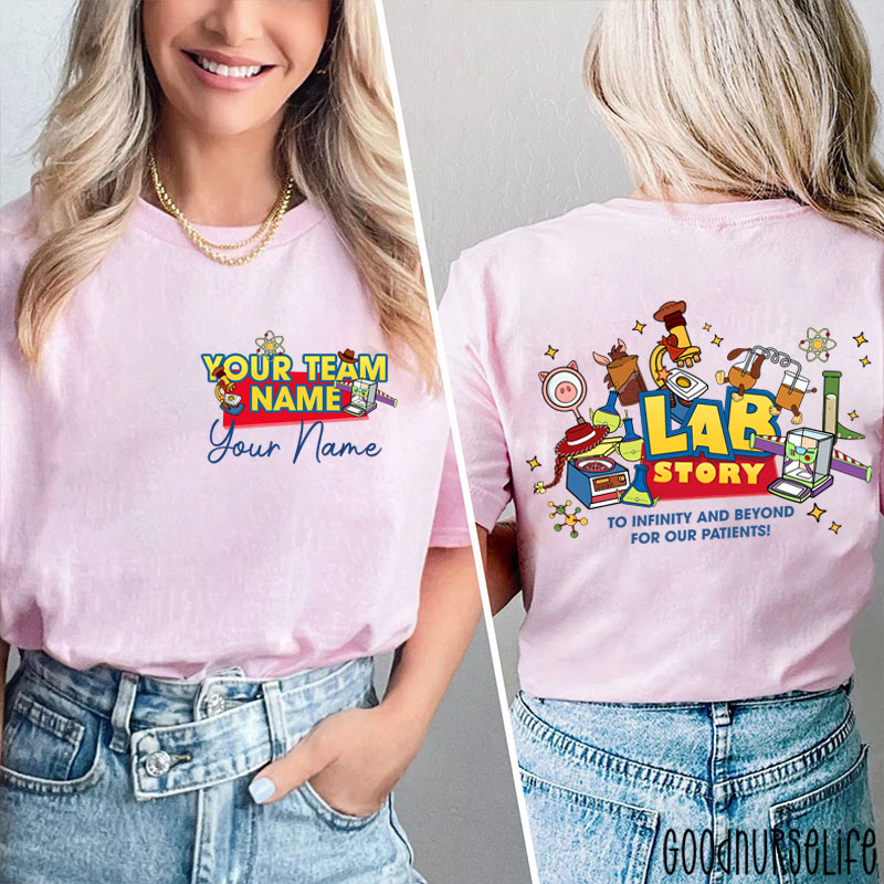 Personalized Laboratory Team Lab Week 2026 Two Sided T-Shirt