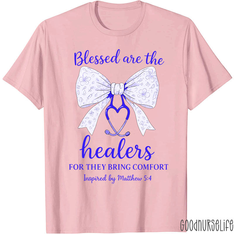 Personalized Bow Tie Blessed Are The Healers For They Bring Comfort Matthew T-shirt