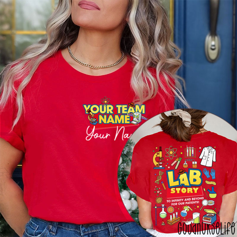 Personalized Name To Infinity And Beyond Two Sided T-Shirt