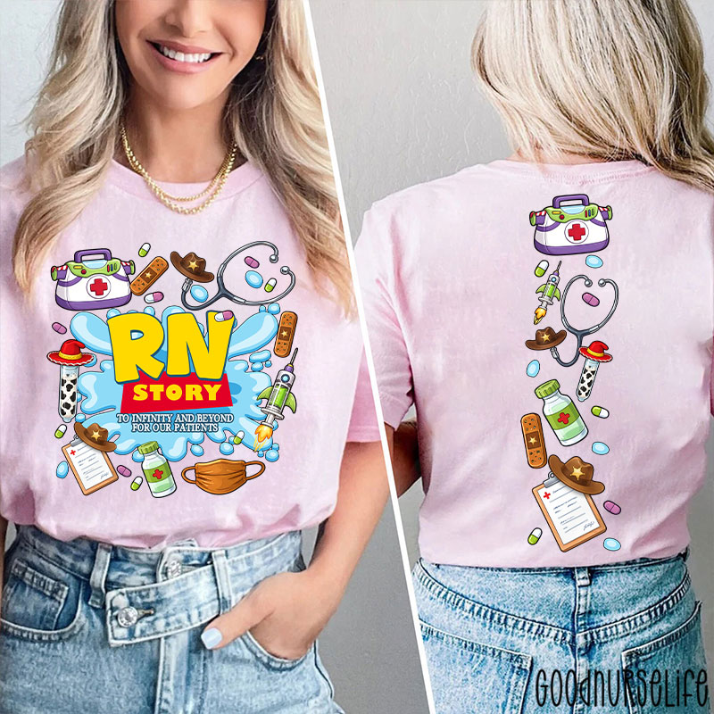 Personalized Story To Infinity And Beyond Two Sided T-Shirt