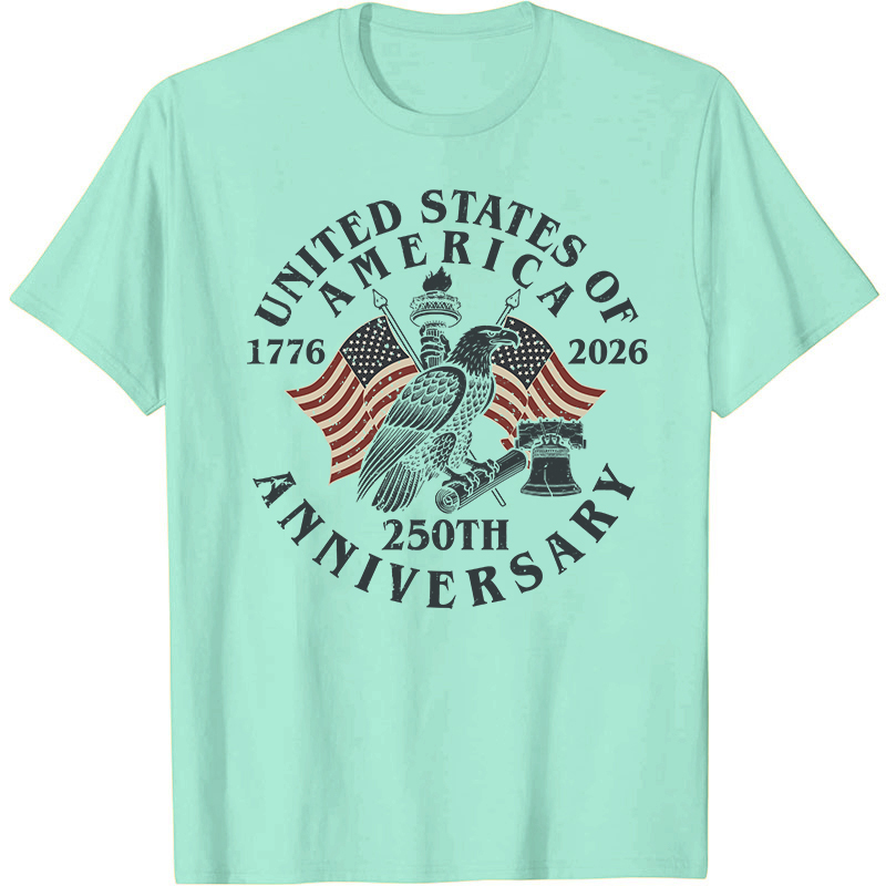United States Of America 250th Anniversary Nurse T-Shirt