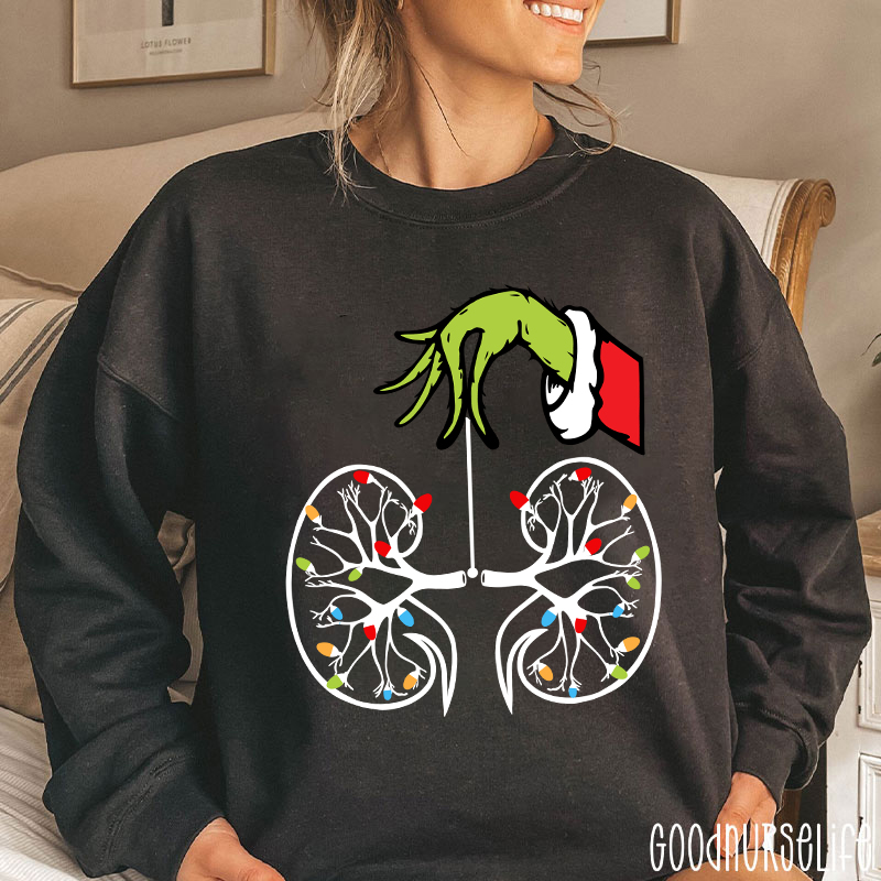 Kidney With Lights Christmas Sweatshirt