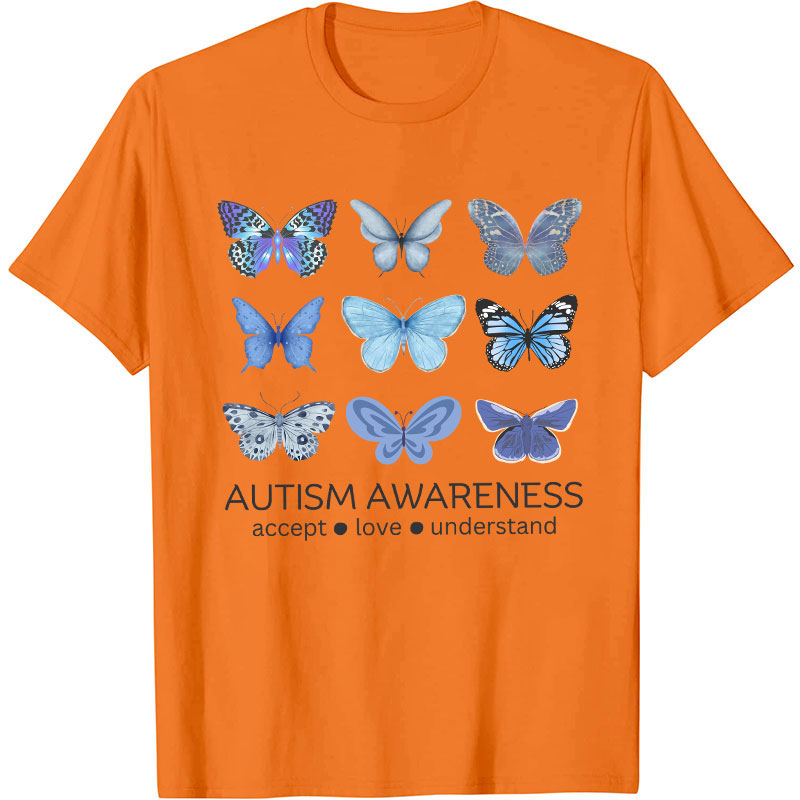 Autism Awareness Butterfly Nurse T-Shirt