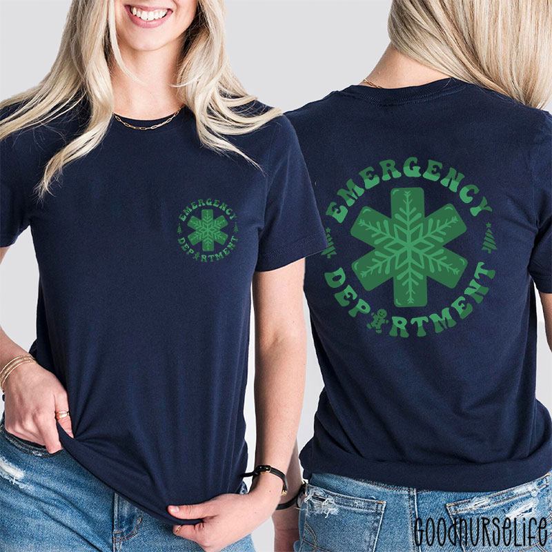 Snowflake Of Life Nurse Two Sided T-Shirt