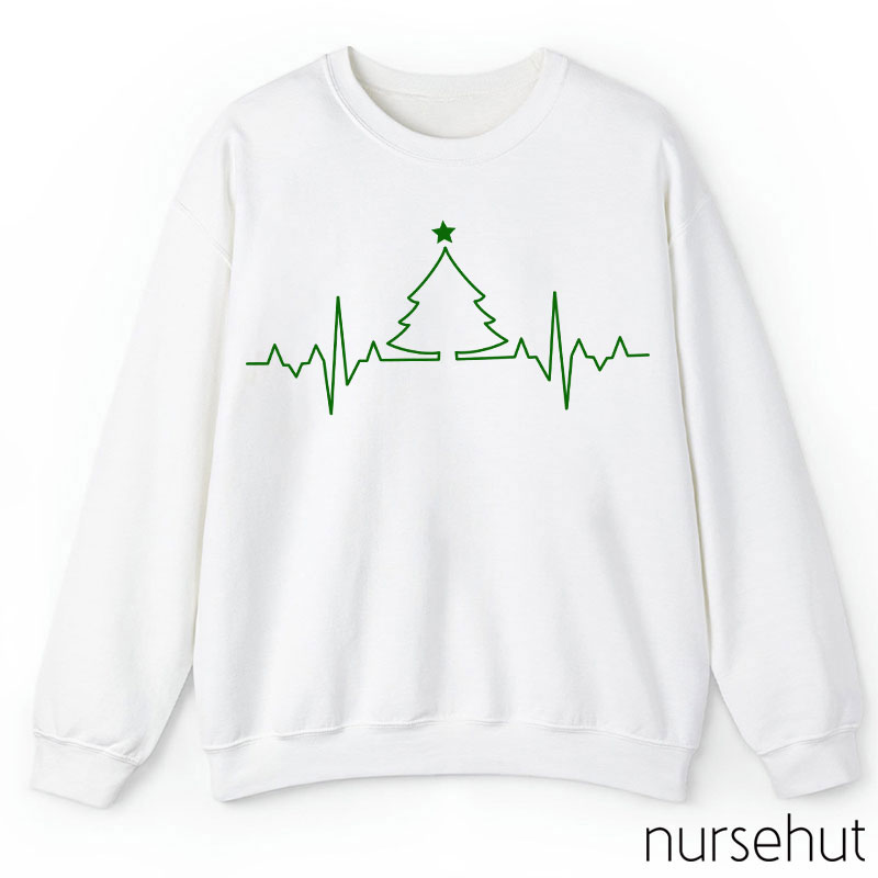 ECG Christmas Tree Nurse Sweatshirt
