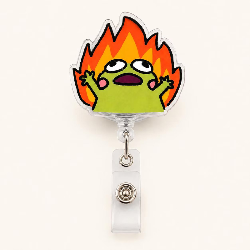 Fire Screaming Frog  Badge Reel