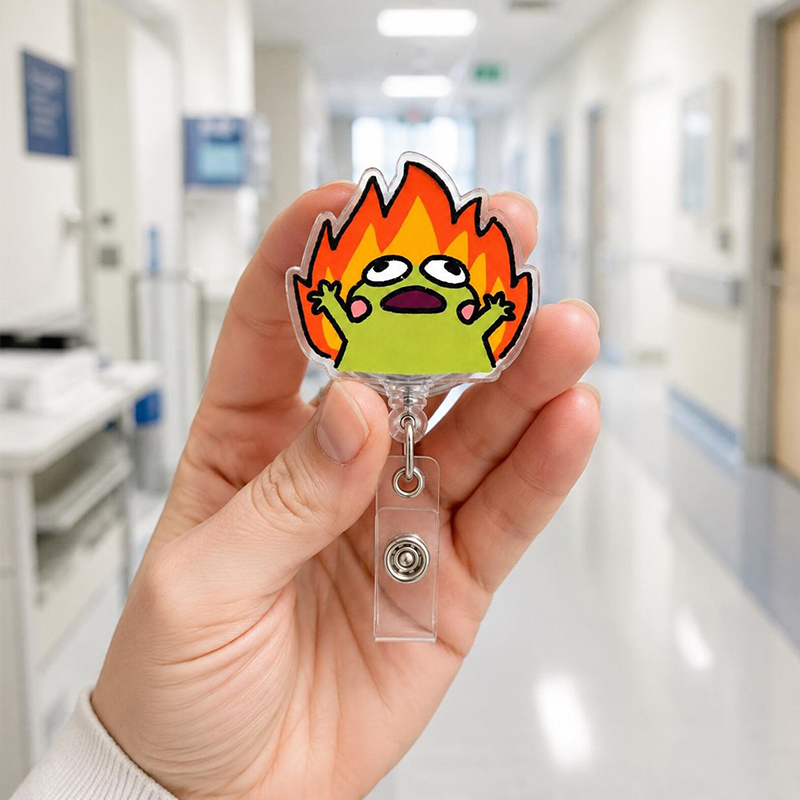 Fire Screaming Frog  Badge Reel
