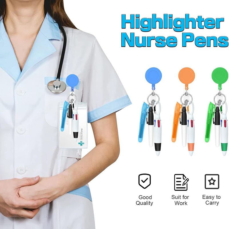 Pen Set Nurse Badge Reel