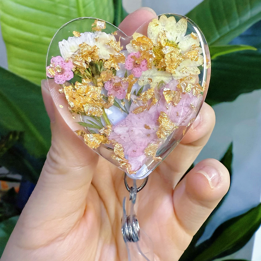 Personalized Cute Flower Nurse Badge Reel