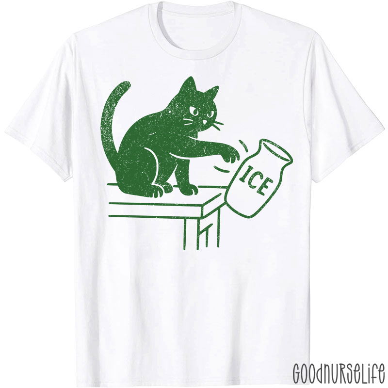 Abolish ICE Funny Cat Political T-Shirt