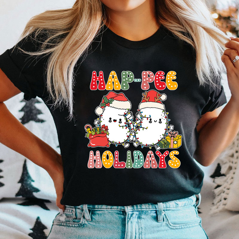 Happee Holidays Kidney Nurse T-shirt