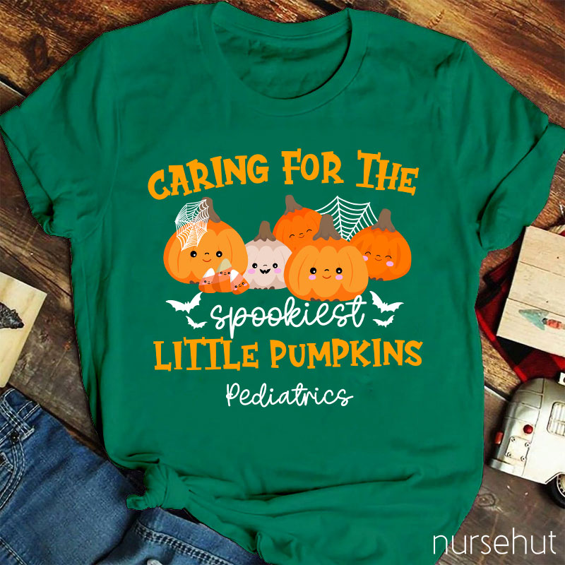 Caring For The Spookiest Little Pumpkins Nurse T-Shirt
