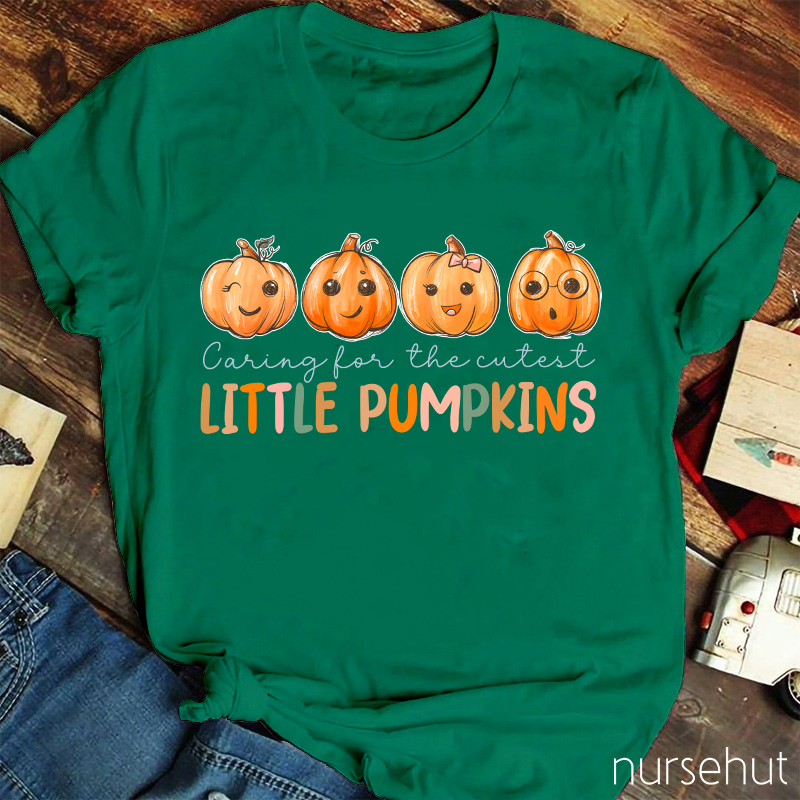 Caring For The Cutest Little Pumpkins Nurse T-Shirt