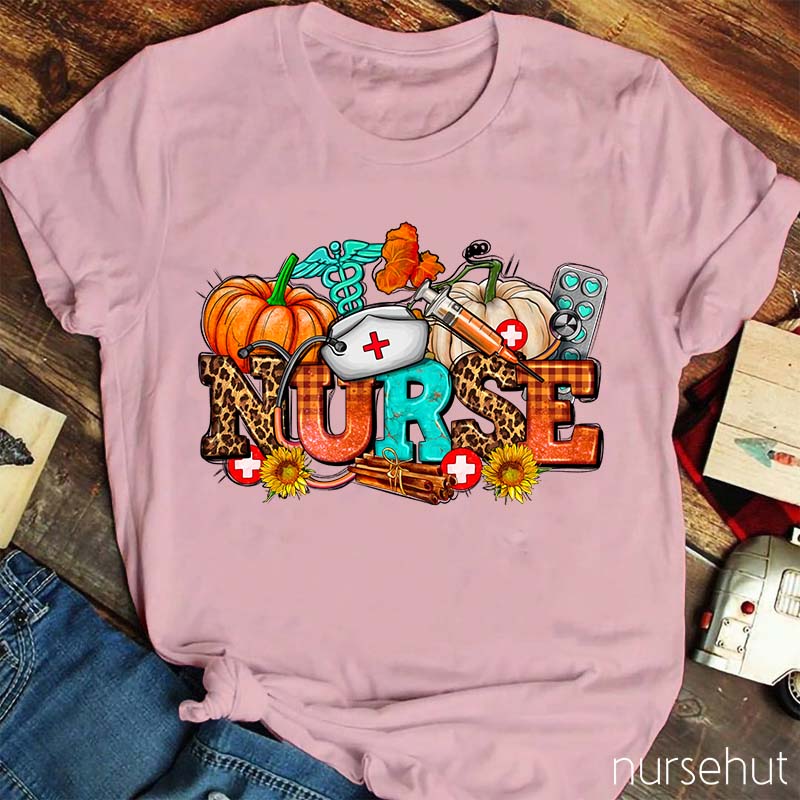 Nurse With Fall Element Nurse T-Shirt