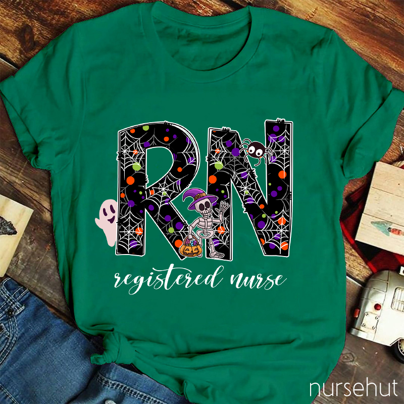 Personalized Halloween Crew Nurse T-Shirt