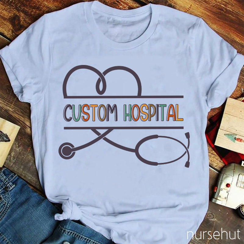 Personalized Custom Hospital Nurse T-Shirt