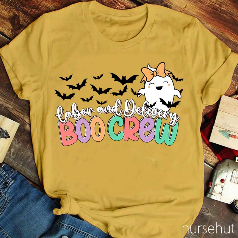 Labor And Delivery Boo Boo Crew Nurse T-Shirt