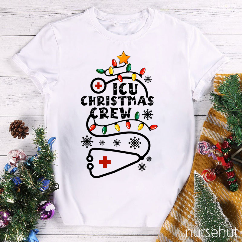 Personalized Christmas Crew Nurse T-Shirt