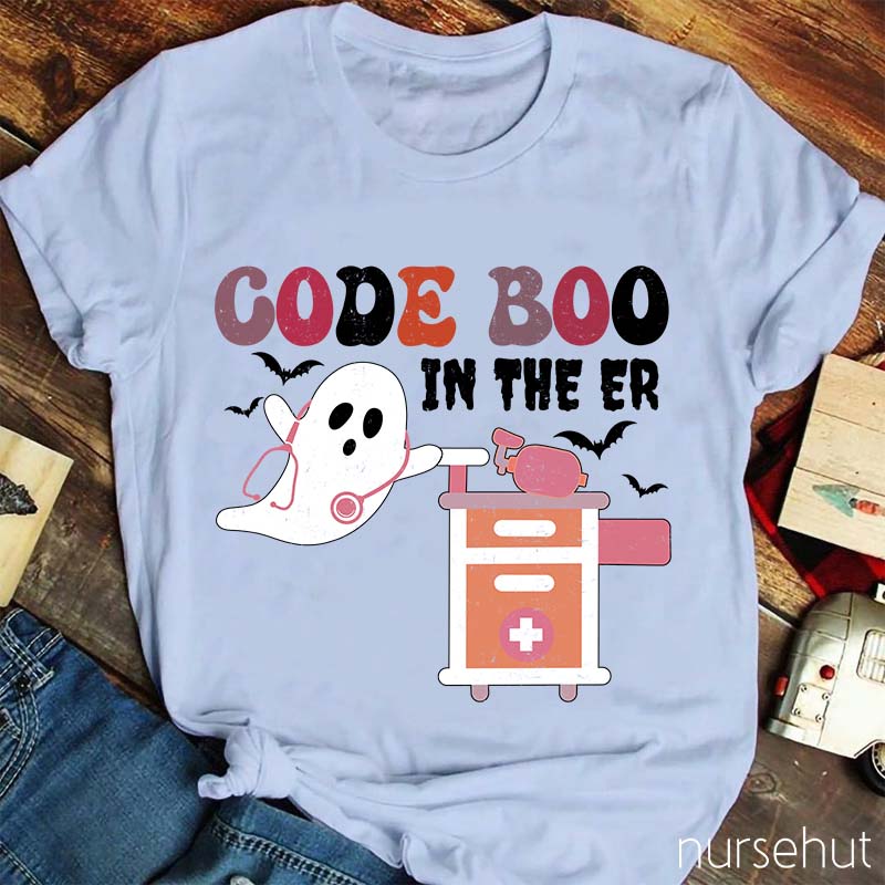 Code Boo In The ER Nurse T-Shirt