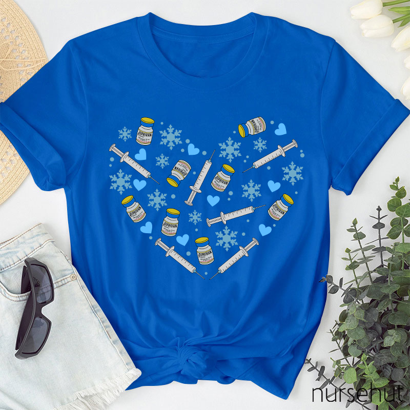 Needle Snow Love Nurse T-Shirt