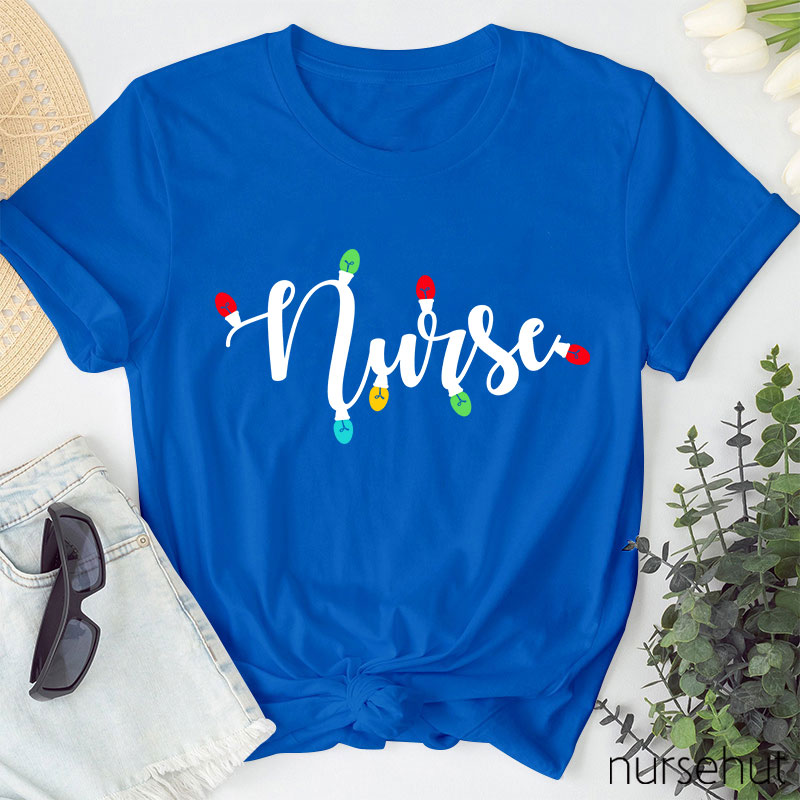 Christmas Light Nurse T-Shirt