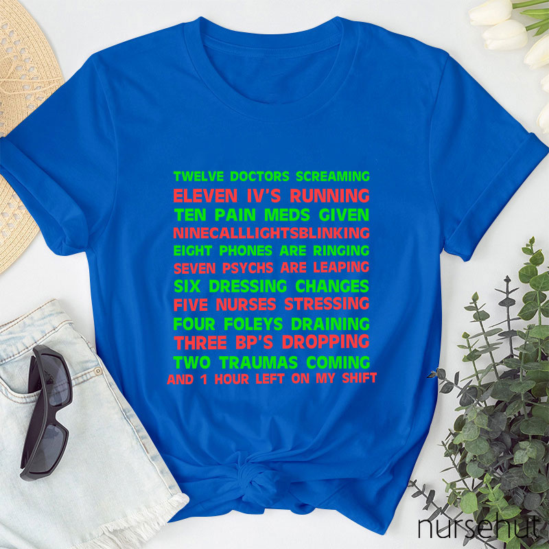 Christmas Countdown Nurse T-Shirt