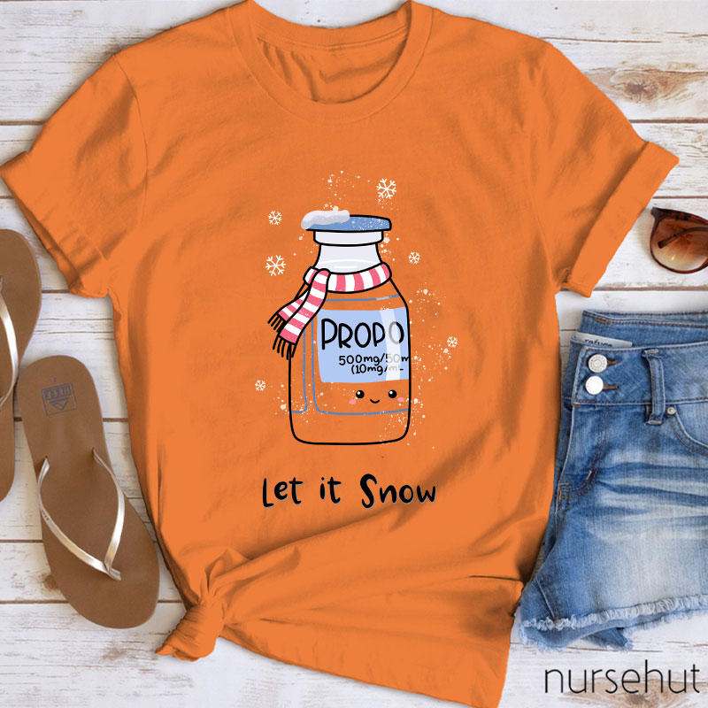 Let It Snow Nurse T-Shirt