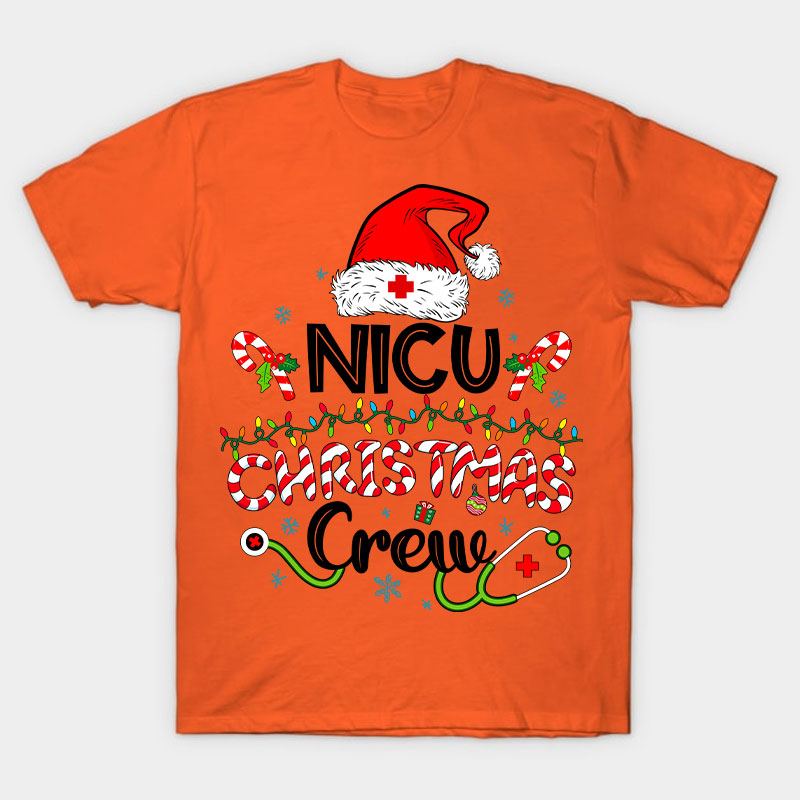 Personalized Christmas Crew Nurse T-Shirt